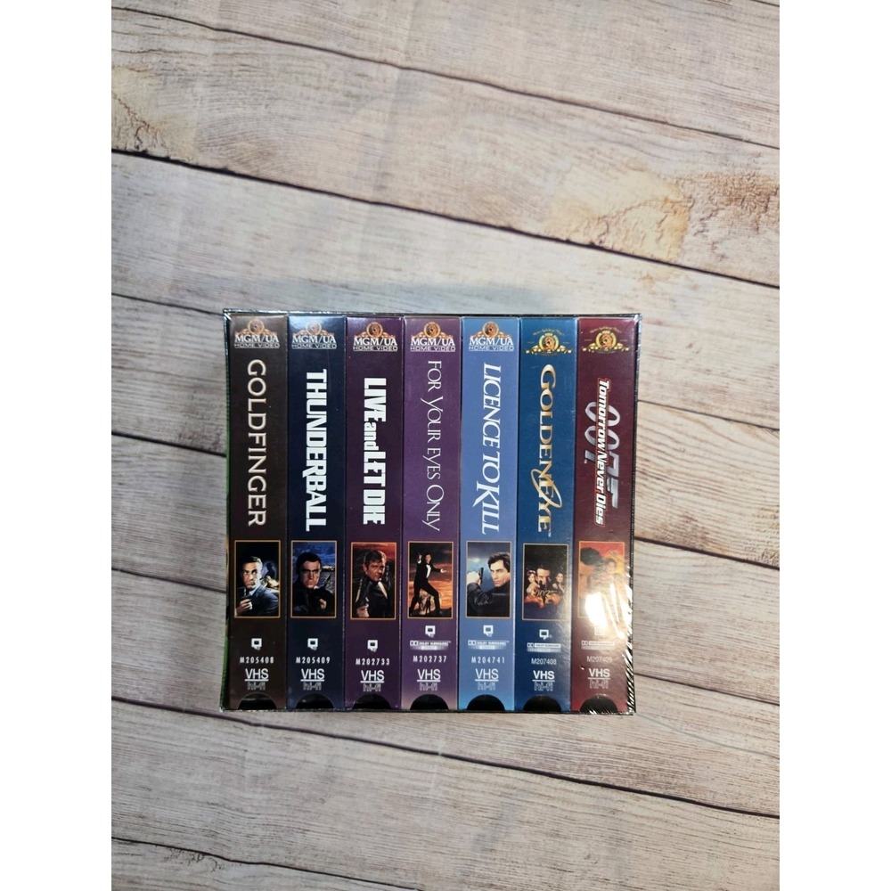 NEW 007: The James Bond Collection, 7-Tape VHS Sealed‎ Set Sean Connery